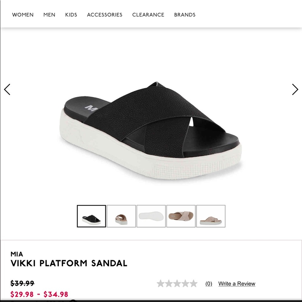 MIA Vicky Platform Sandal size 8 (runs small)